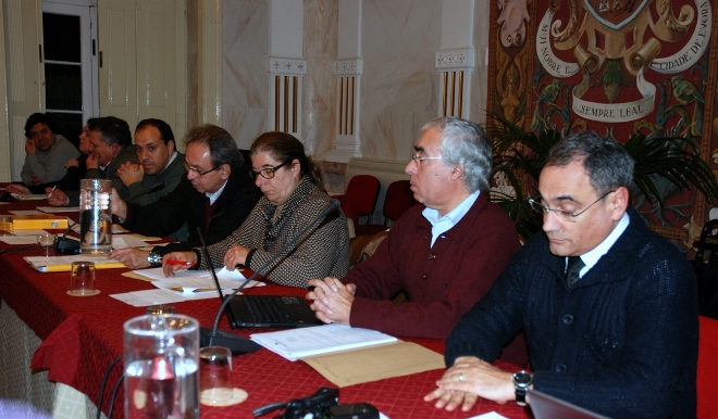 Foto com destaque aos eleitos da CME e a Mesa AME.