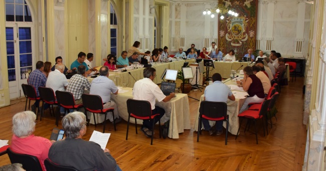 Foto do plenário reinido a 12 de julho de 2019. Foto do plenário reinido a 12 de julho de 2019.